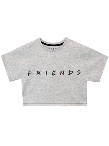 Friends - Crop T-Shirt - Fille - Gris - 12-13 Ans